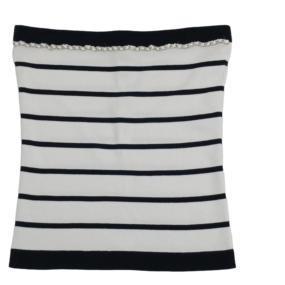 WHITE BLACK HOUSE MARKET WOMENS CORSET SIZE SMALL WHITE AND BLACK